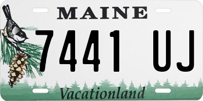 ME license plate 7441UJ