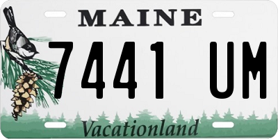 ME license plate 7441UM