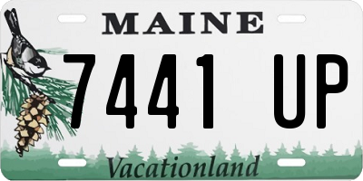 ME license plate 7441UP