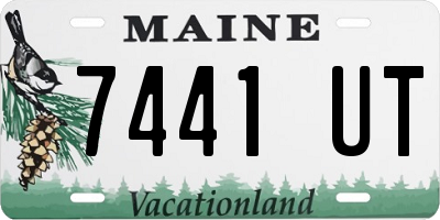 ME license plate 7441UT