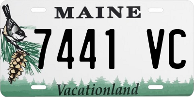 ME license plate 7441VC