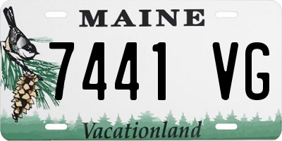 ME license plate 7441VG