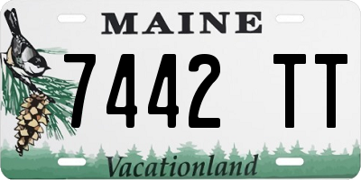ME license plate 7442TT