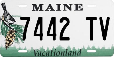 ME license plate 7442TV