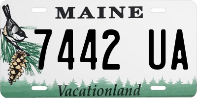 ME license plate 7442UA