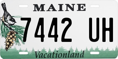 ME license plate 7442UH