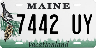 ME license plate 7442UY