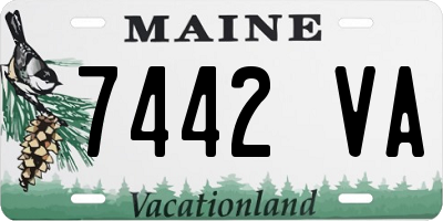 ME license plate 7442VA