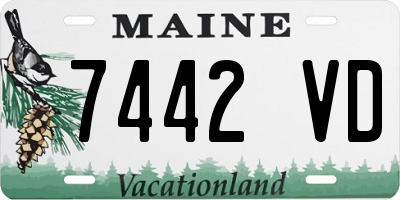 ME license plate 7442VD