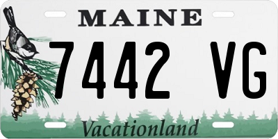 ME license plate 7442VG