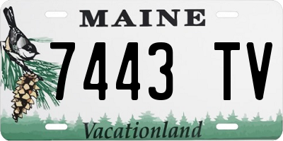 ME license plate 7443TV