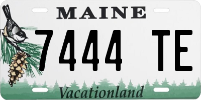 ME license plate 7444TE