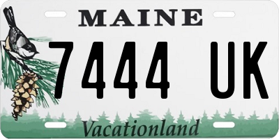 ME license plate 7444UK