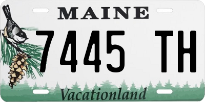 ME license plate 7445TH