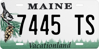 ME license plate 7445TS