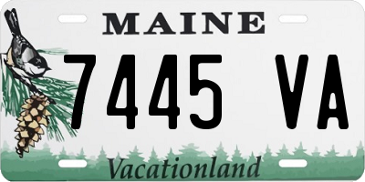 ME license plate 7445VA