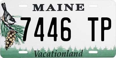 ME license plate 7446TP