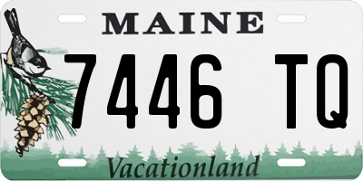 ME license plate 7446TQ