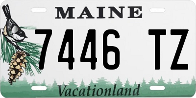 ME license plate 7446TZ