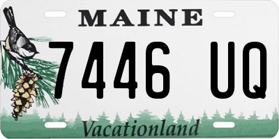 ME license plate 7446UQ