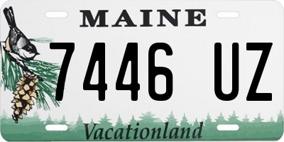 ME license plate 7446UZ