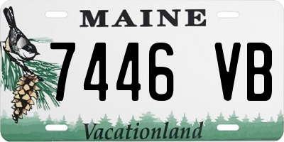 ME license plate 7446VB