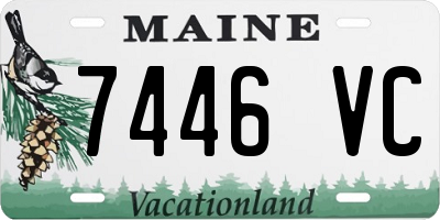 ME license plate 7446VC