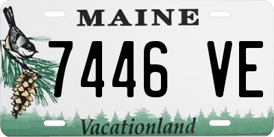 ME license plate 7446VE