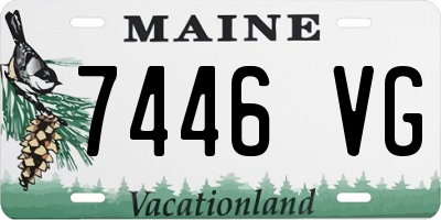 ME license plate 7446VG