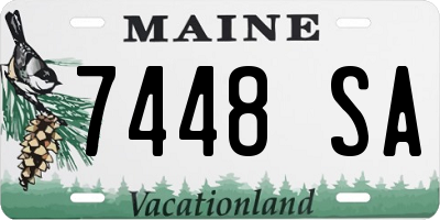 ME license plate 7448SA