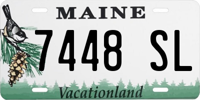 ME license plate 7448SL