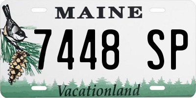 ME license plate 7448SP