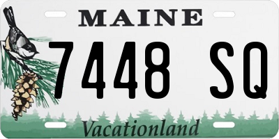 ME license plate 7448SQ