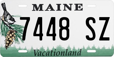 ME license plate 7448SZ