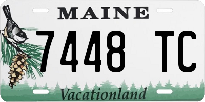 ME license plate 7448TC