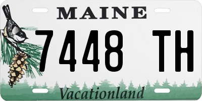 ME license plate 7448TH