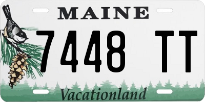 ME license plate 7448TT