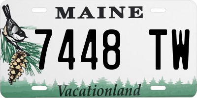 ME license plate 7448TW