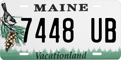 ME license plate 7448UB