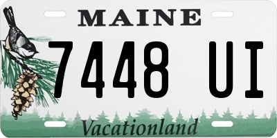 ME license plate 7448UI