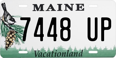 ME license plate 7448UP