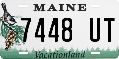 ME license plate 7448UT