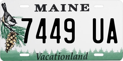 ME license plate 7449UA