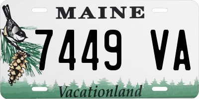 ME license plate 7449VA