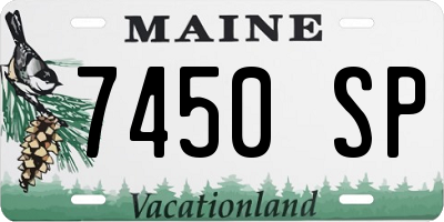 ME license plate 7450SP