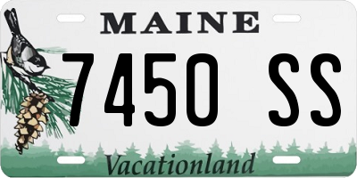 ME license plate 7450SS