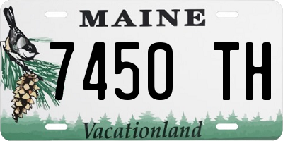 ME license plate 7450TH