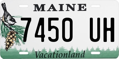 ME license plate 7450UH