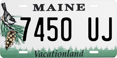 ME license plate 7450UJ