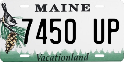 ME license plate 7450UP